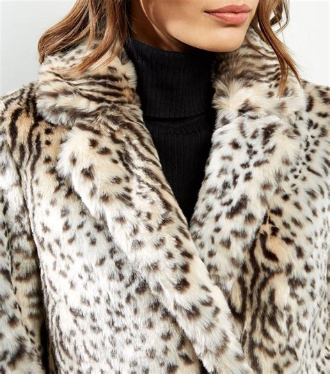 leopard fur print|leopard print coats for women's.